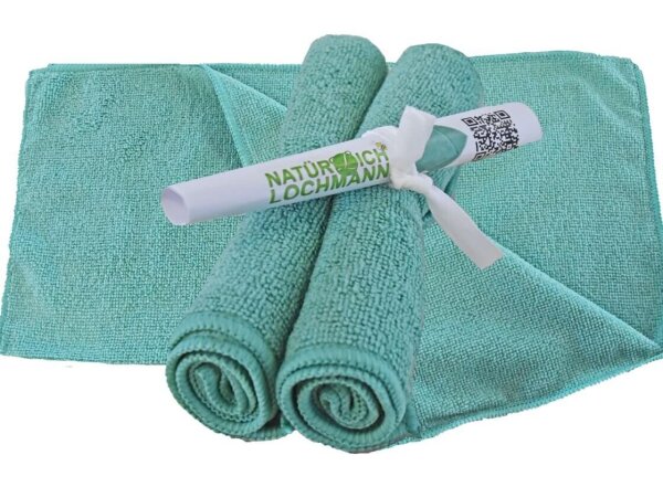 Mikrofasertuch 2er Pack grün  65017